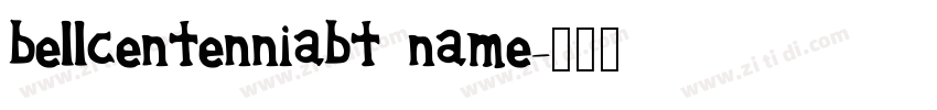 bellcentenniabt name字体转换